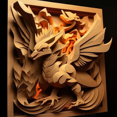 3D model The Flame Pokmon athon The Great Fire Pokmon Race (STL)